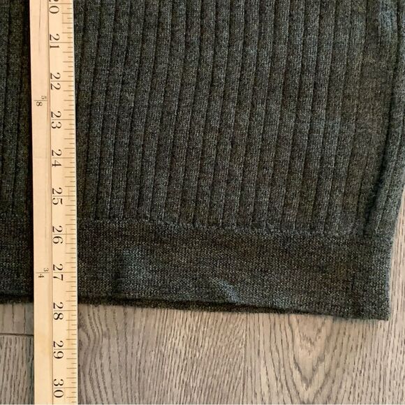 FIESOLE VEST MENS XL GREEN 100% NEW WOOL MERINO EXTRA FINE RIBBED KNIT VEST. - Picture 12 of 12